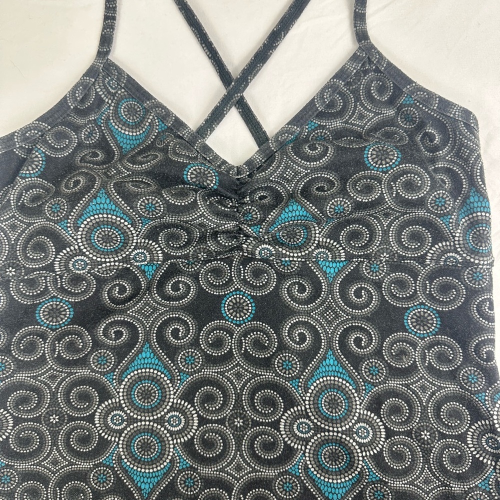 prAna Patterned Crisscross Back Stretch Dress